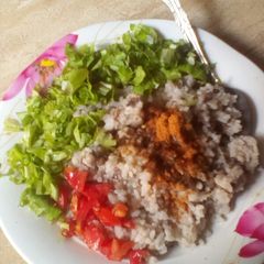 Rice and beans A picture of Rice and beans.