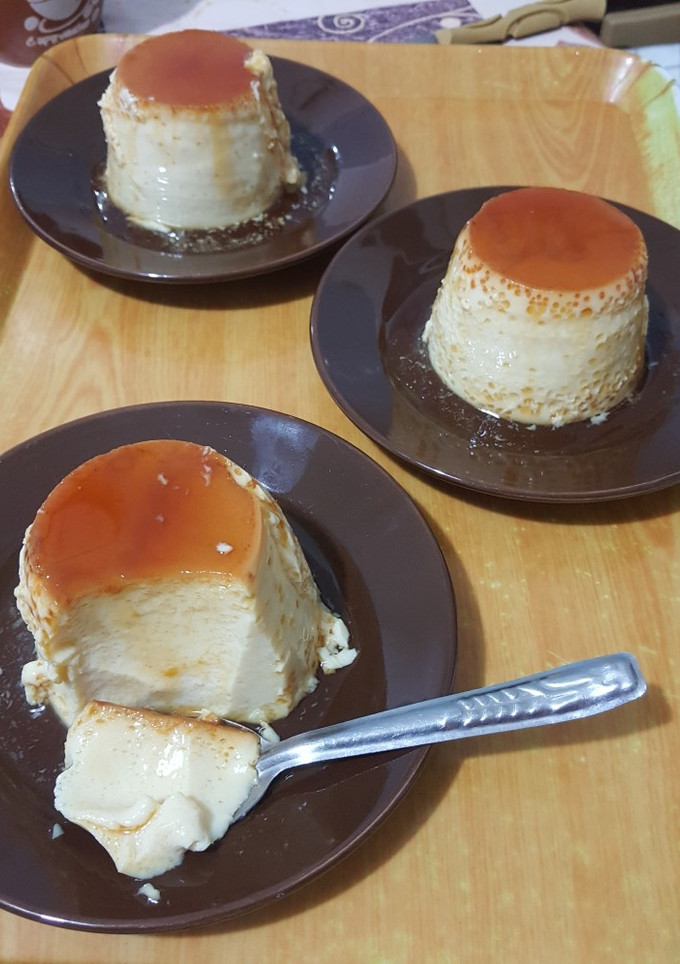 صورة لوصفة كريم كراميل بدون فرن 🍮