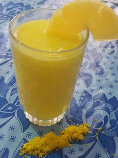 A picture of Pineapple coconut juice.