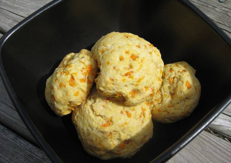 Steps to Make Perfect Honey & Carrot Sausage Biscuit (Scone)