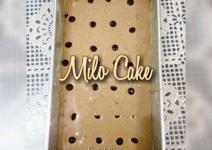 Choco Milo Cake (Bolu Kukus Cokelat)