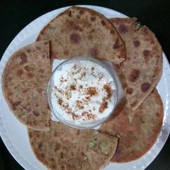 A picture of Gobhi stuff paratha.