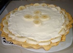 Una foto de Tarta de Banana Split