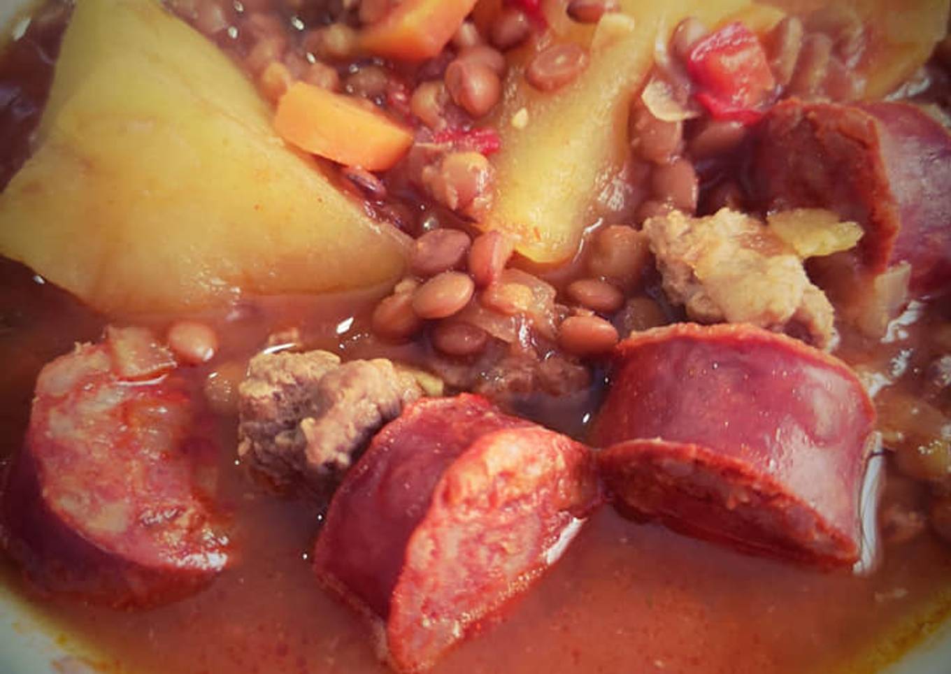 Guiso de lentejas🍅