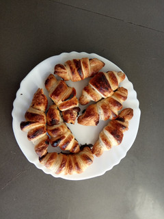 Una foto de Mini croissant de Nutella