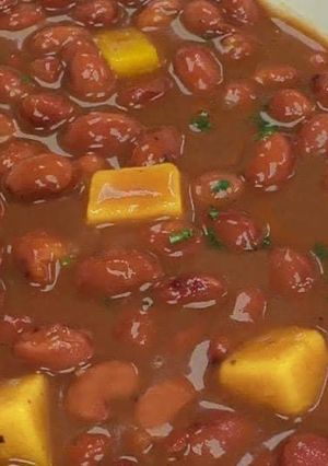 Una foto de Habichuelas rosadas guisadas