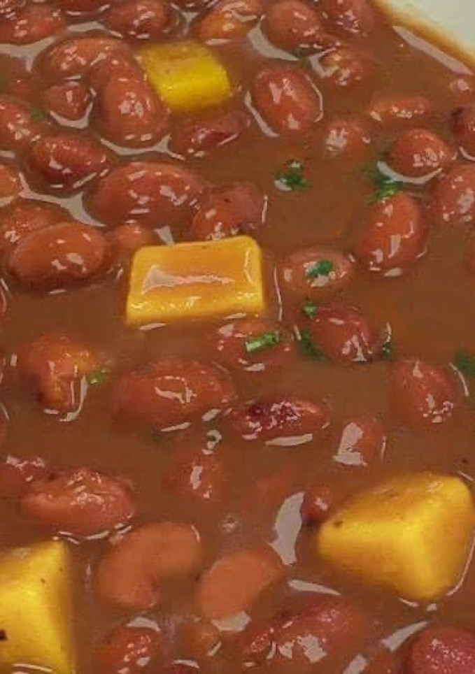 Una foto de Habichuelas rosadas guisadas