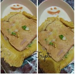 A picture of Eggless bread omelette.