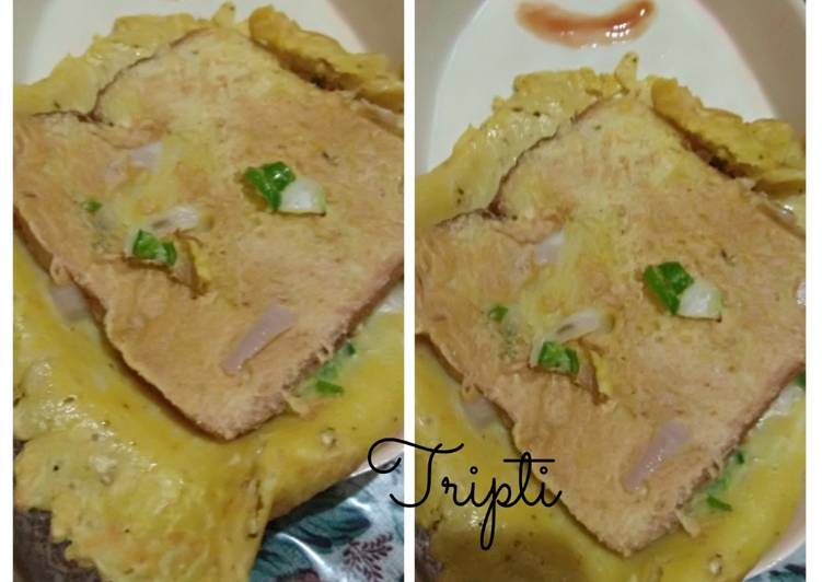 Easiest Way to Prepare Speedy Eggless bread omelette