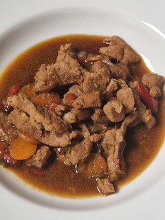 Una foto de Cerdo con salsa de ostras