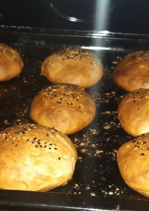 صورة لوصفة خبز همبرغر بيتي