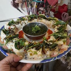 A picture of Sooji Rava mixed vegetables dhokla.