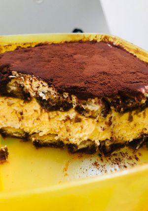 Foto resep Tiramisu dengan creamcheese dan whipped cream serta telor