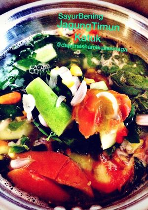 Foto resep Sayur bening Timun Katuk Jagung