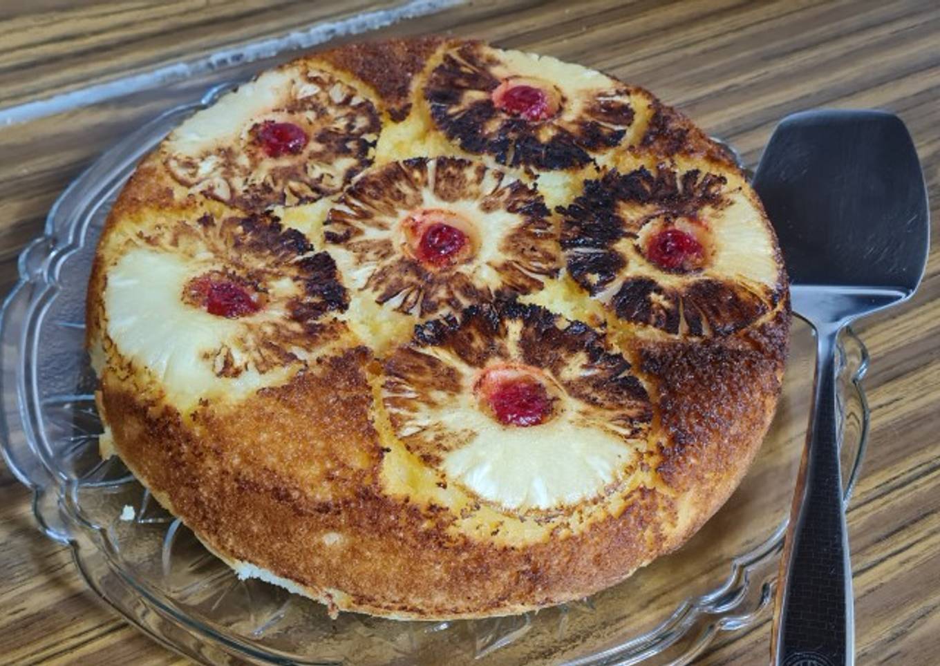 Volteado de piña doradito