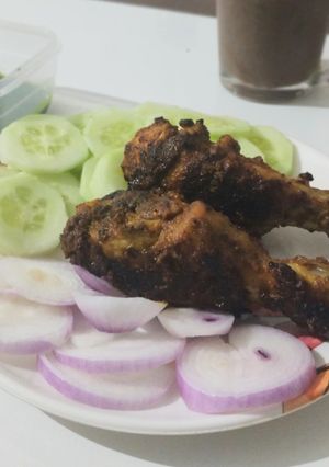 চিকেন তন্দুরি (chicken tandoori recipe in Bengali) রেসিপির প্রধান ছবি