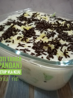 Foto resep Roti Tawar (pandan) Setup Vla Keju
