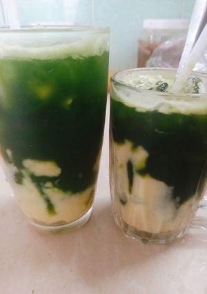 Hình của món Rau má đậu xanh.