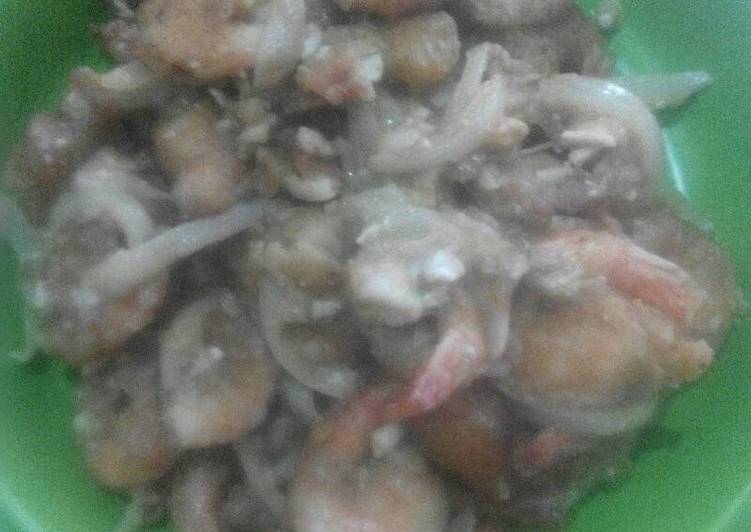 Resep: Udang Goreng tepung saus Telor Asin yang Enak