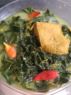 Foto resep Sayur daun singkong tahu teri