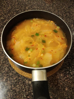 A picture of Korean Napa Cabbage Soup - Baechuguk.