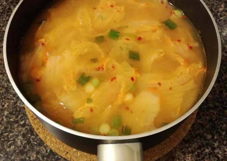 Korean Napa Cabbage Soup - Baechuguk
