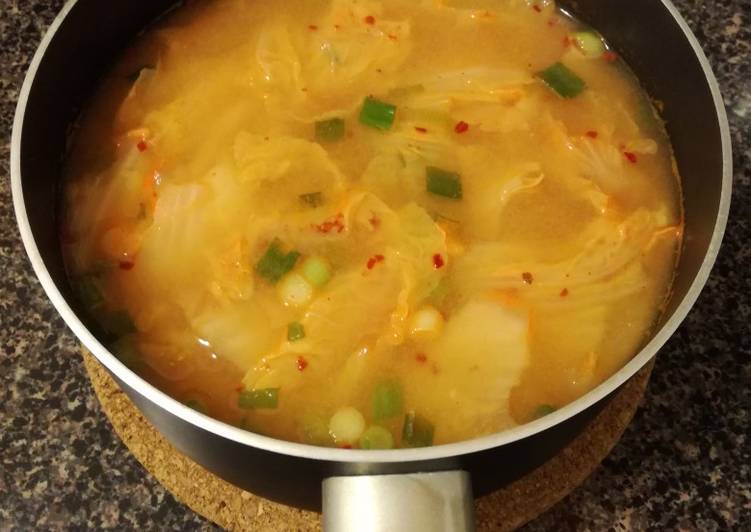 Step-by-Step Guide to Make Super Quick Homemade Korean Napa Cabbage Soup - Baechuguk