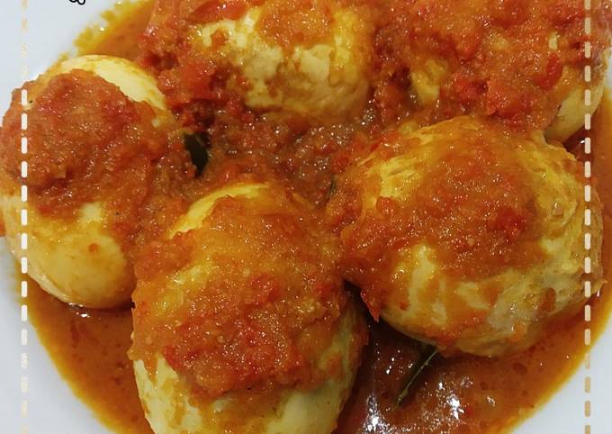 Resep Telur Bumbu Bali, Lezat Sekali