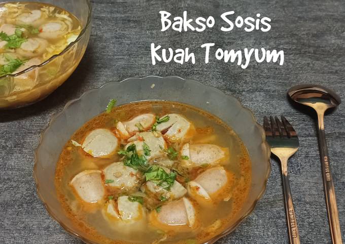 Resep Bakso Sosis Kuah Tomyum Oleh Bernadetta Endang Cookpad