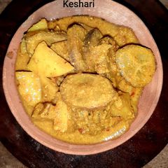 A picture of Banana Potato Mixed Curry Village Style.