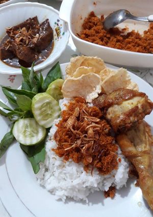 Foto resep Nasi Ulam bumbu saur