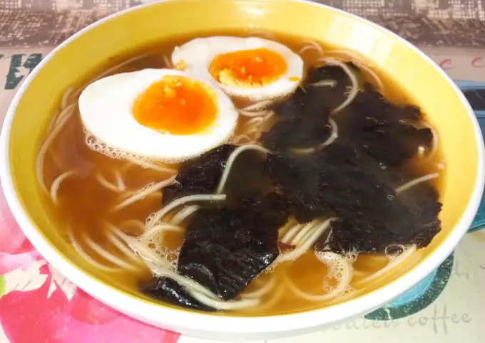 Receta Sopa exprés con alga nori