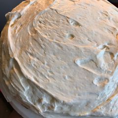 A picture of Cool whip frosting.