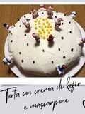 Torta con crema di kefir e mascarpone