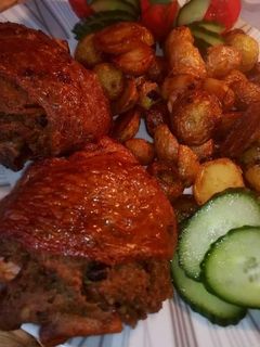 Töltött csirkecomb recept fotója