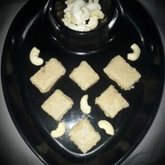 A picture of Cashew Burfi.