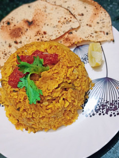 A picture of Sahi cabbage pulao.