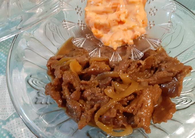 Resep Beef Yakiniku Ala Yoshinoya Versi Rumahan Yg Simpel Oleh Nunuk Hariyati Toekan Cookpad