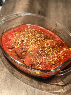 Una foto de Canelones con masa de zanahoria (sin harina)