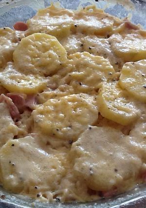 Una foto de Pastel de papas al microondas