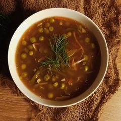 A picture of Vegetable soup.