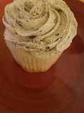 White Cupcakes with whipped Oreo icing