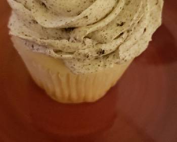 Unique Cuisine White Cupcakes with whipped Oreo icing Delicious Simple