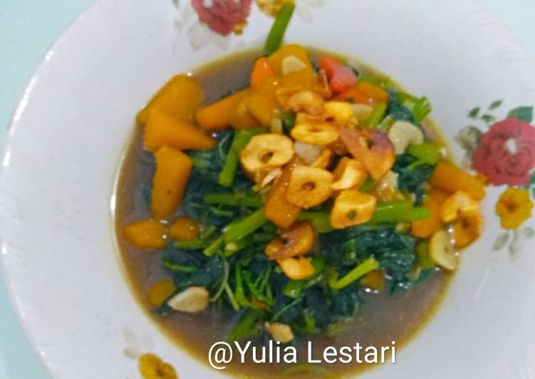 Tumis bayam bawang putih