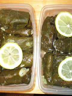 Töltött szőlőlevél- γεμιστά φύλλα σταφυλιών recept fotója