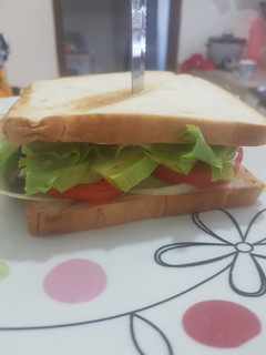 Una foto de Sándwich vegetariano