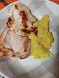 Pollo en salsa de naranja