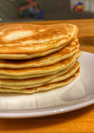 O poză a rețetei Pancakes cu lămâie.