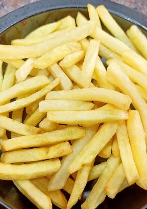 Hình của món Khoai tây chiên cho bé ăn vặt chiều.