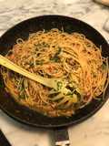 Spaghetti al ragù di polipo